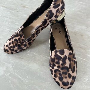 Mix No. 6 Brown Loafers with Animal Print